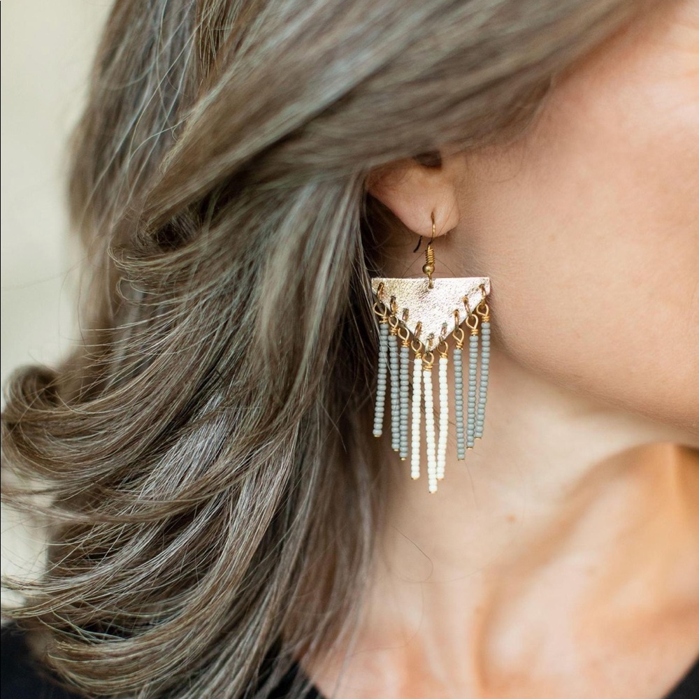 Mercy House Global Solstice Fringe Earrings